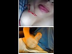 ChatRoulette chatte tilfeldig meksikansk nice puppene og tungen